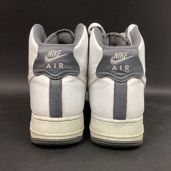 Nike Air Force 1-Men\'s Sz 11.5 -High Charcoal-White Basketball Shoes- CD0910-100 main image 9